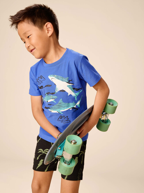 Shark Play Graphic Tee