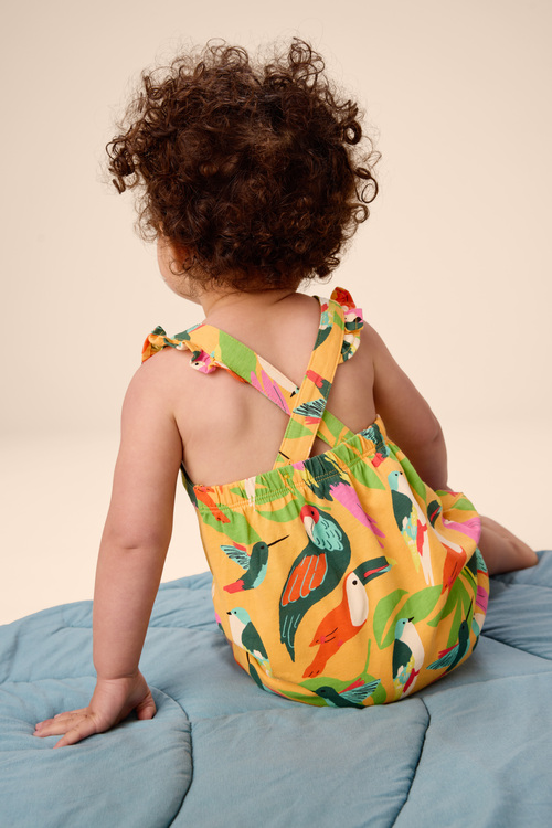Cross-Back Baby Romper