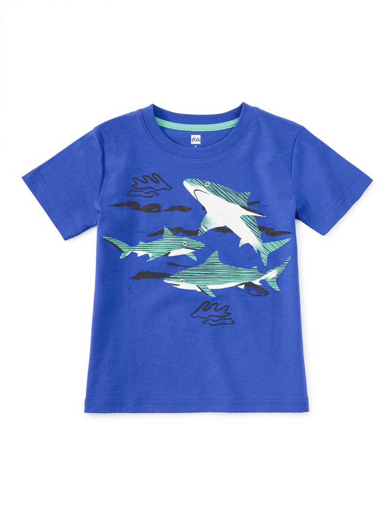 Shark Play Graphic Tee