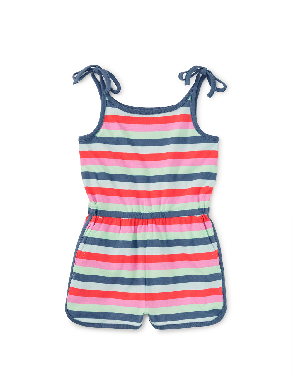 Tie Shoulder Sporty Romper