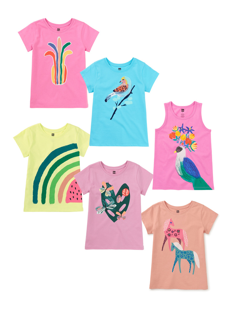 6-Piece Graphic Tees Bundle