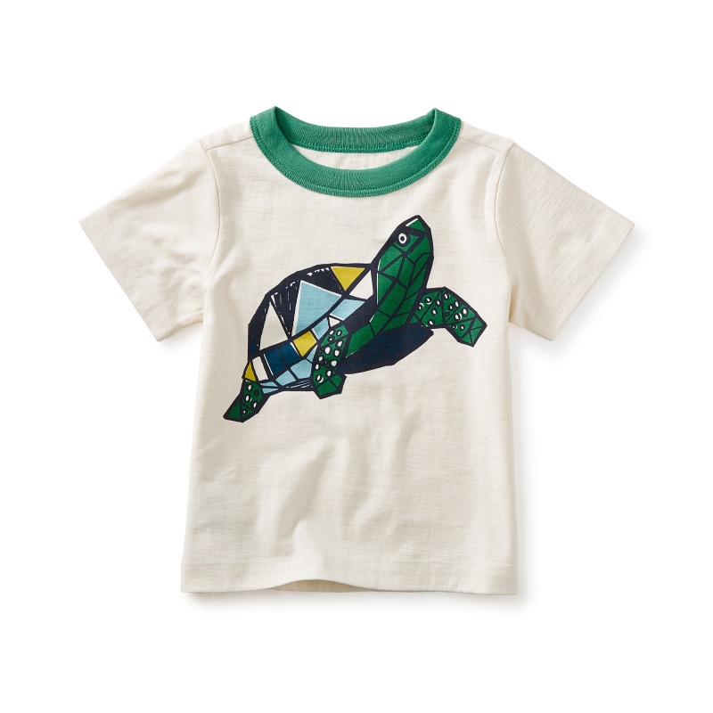 Turtle Power Graphic Baby Tee