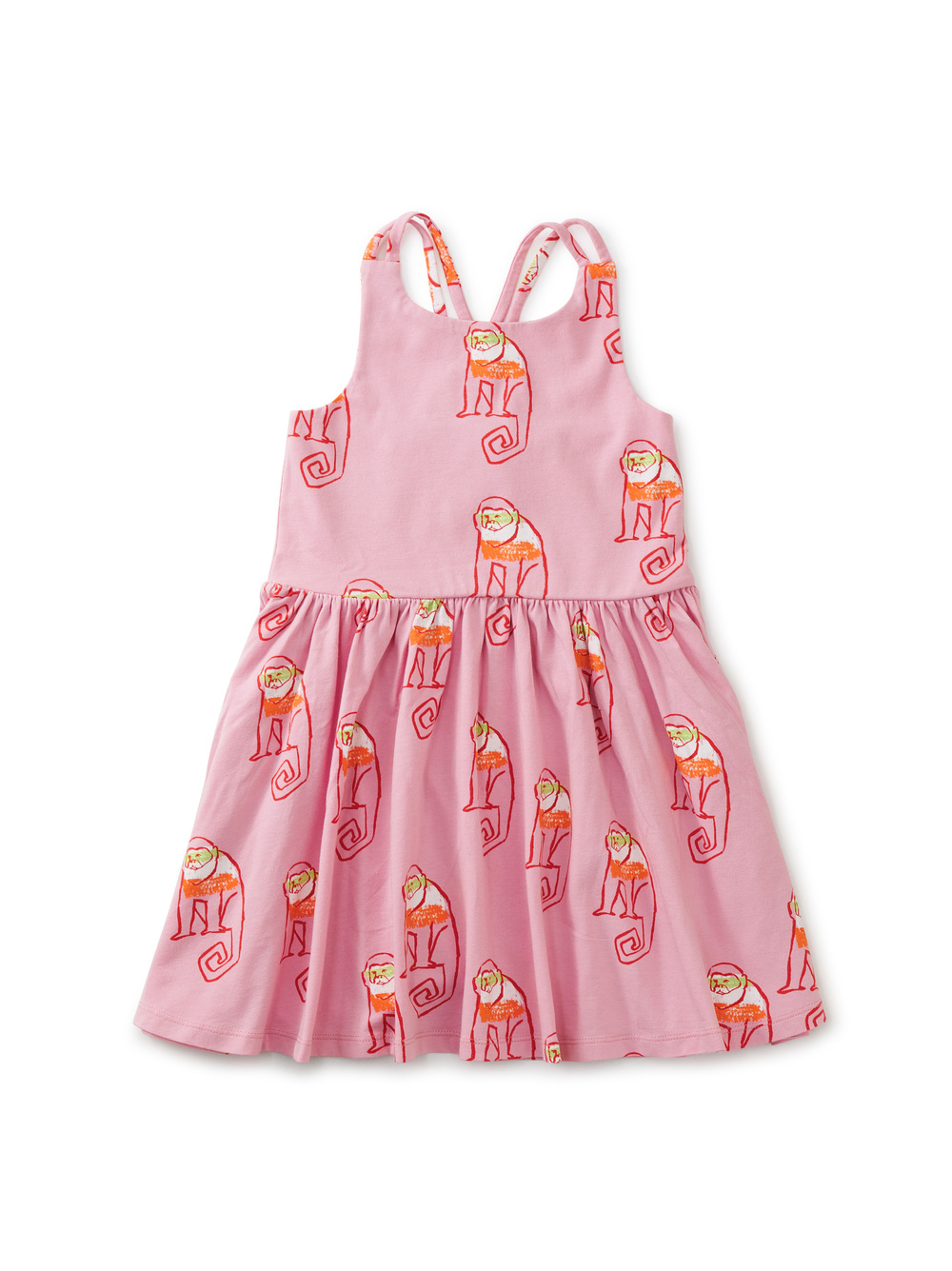 Strappy Back Skirted Dress