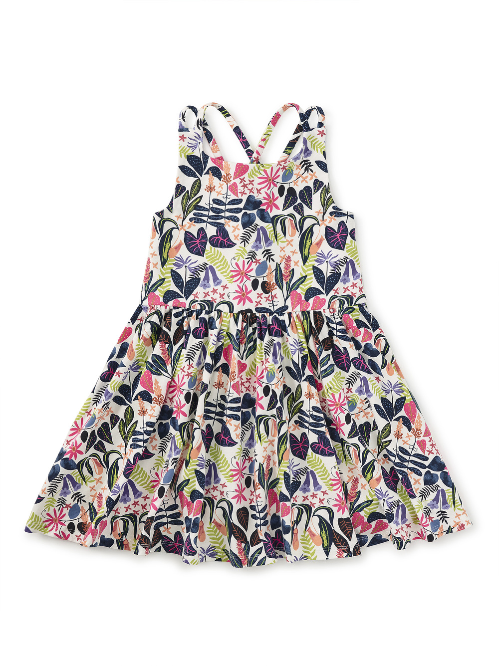 Strappy Back Skirted Dress