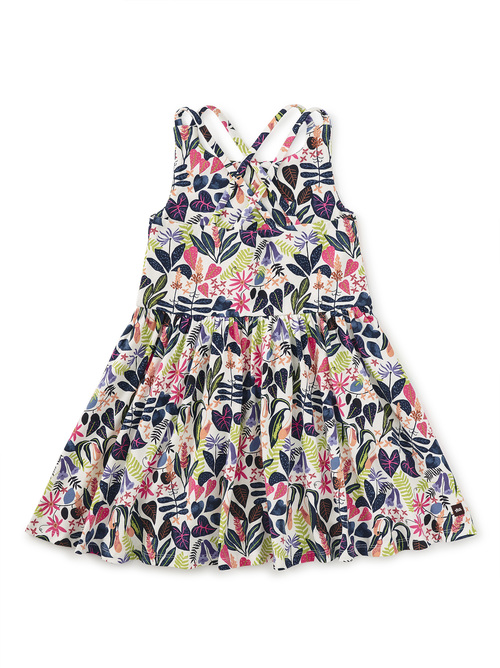 Strappy Back Skirted Dress