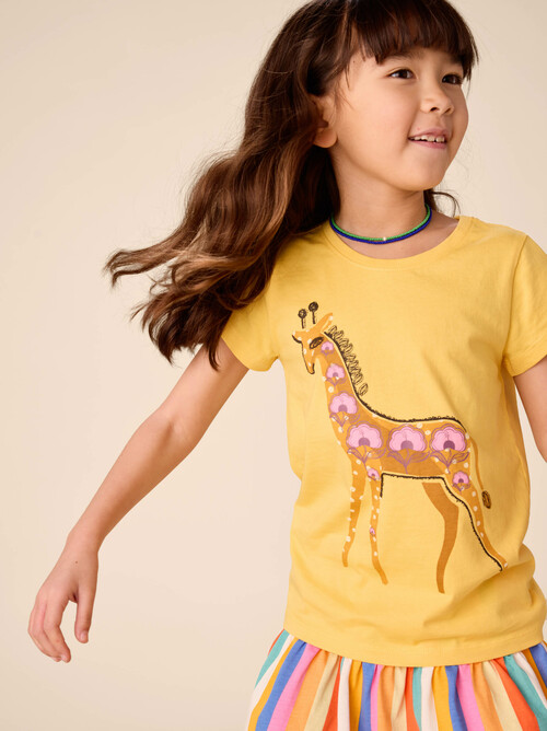 Decorated Giraffe Graphic Tee