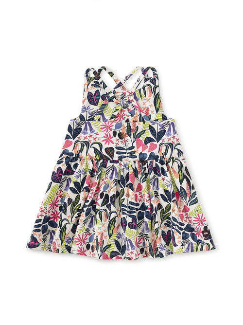 Strappy Back Skirted Dress