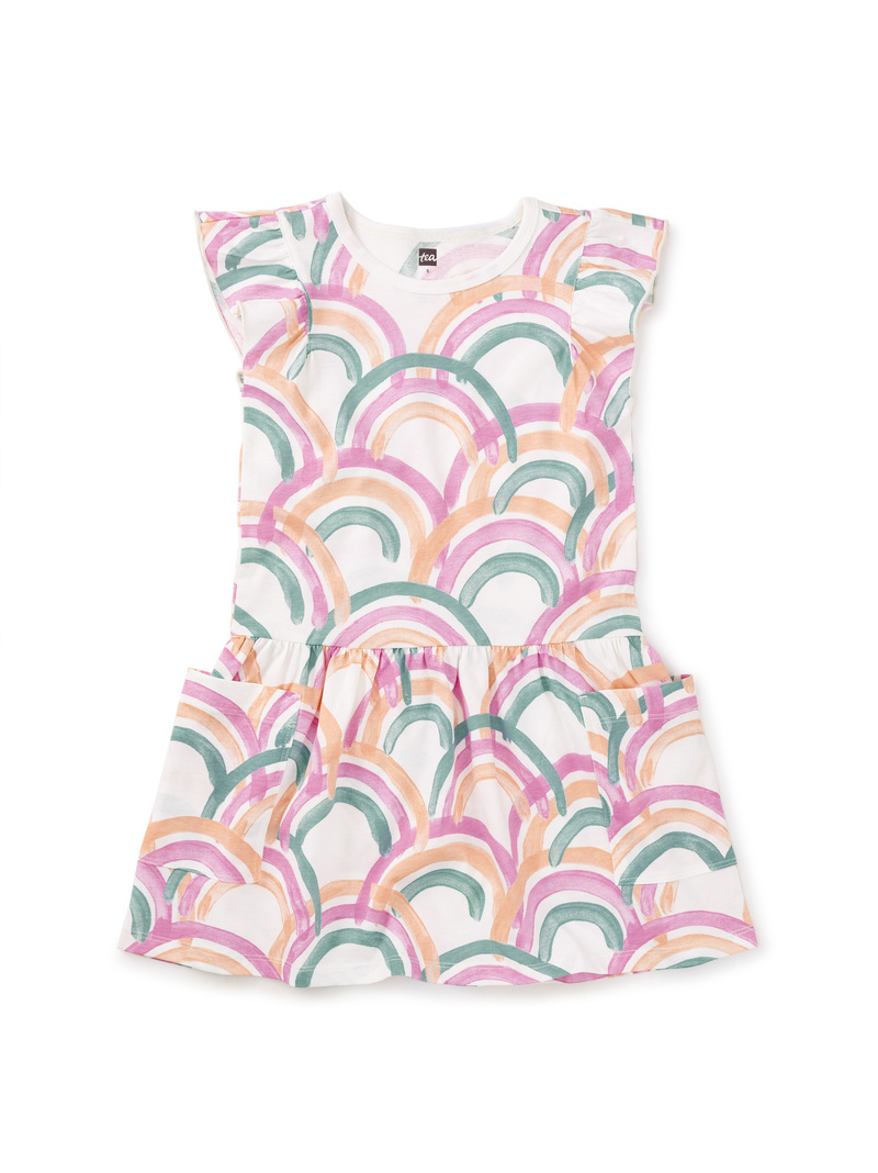 Flutter Sleeve Pocket Dress