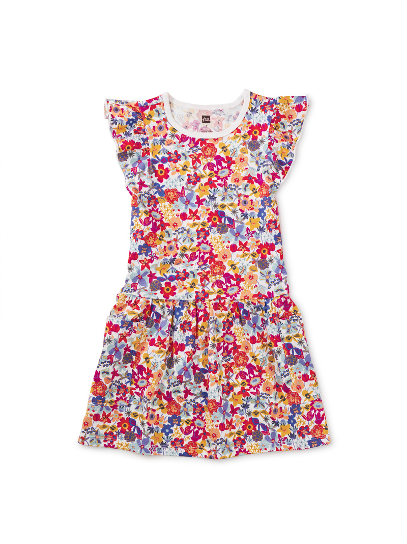 Flutter Sleeve Pocket Dress