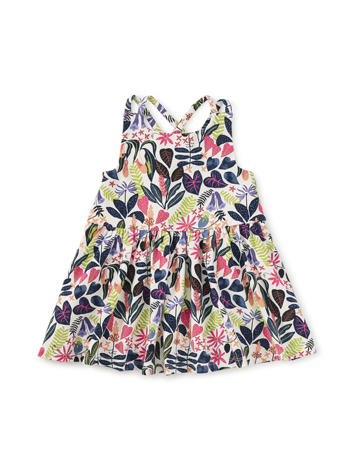 Strappy Back Skirted Dress