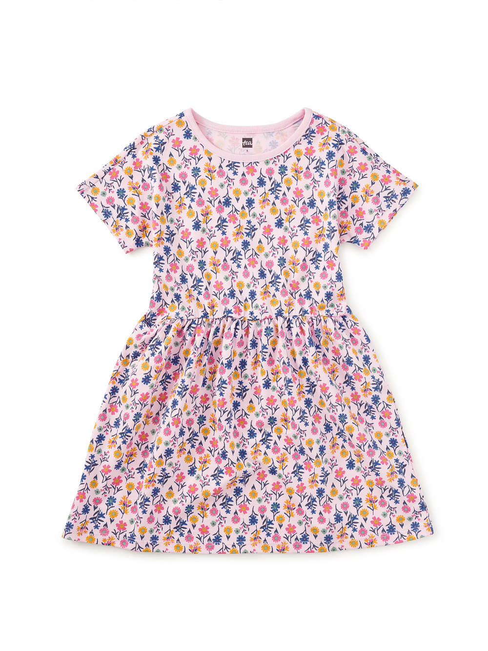 Short Sleeve Twirl Dress