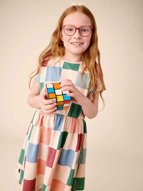 Short Sleeve Twirl Dress