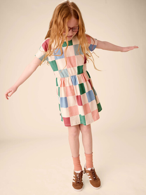 Short Sleeve Twirl Dress