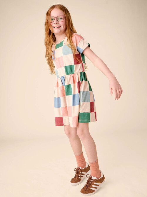 Short Sleeve Twirl Dress
