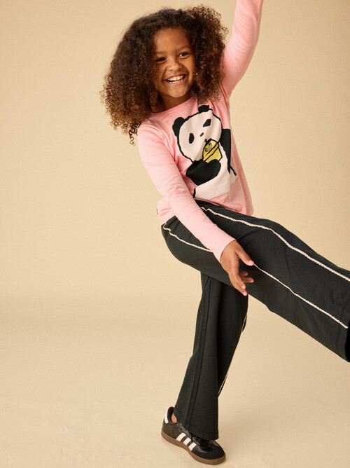 Lace Trim Track Pants