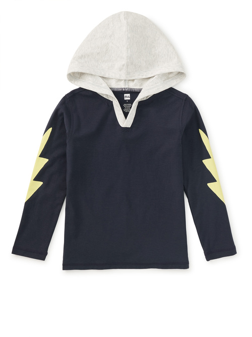  Bolt Sleeves Happy Hoodie