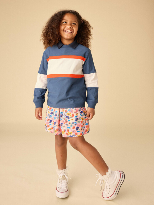 Colorblock Rugby Top