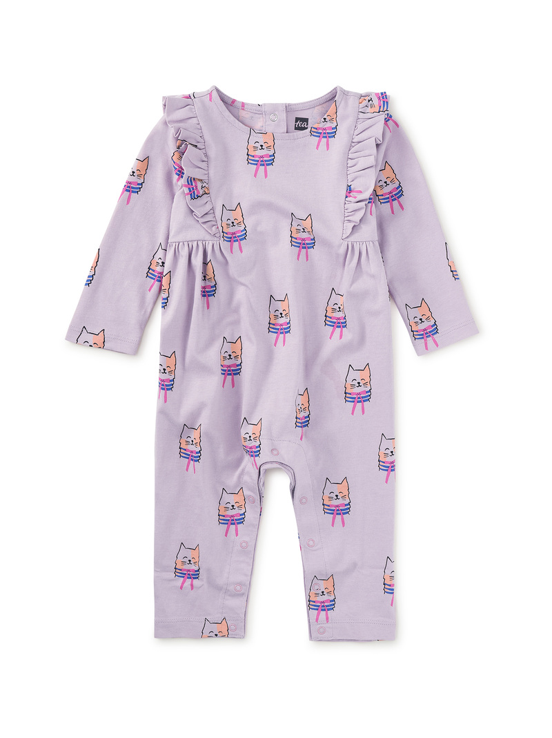 Ruffle Shoulder Baby Romper