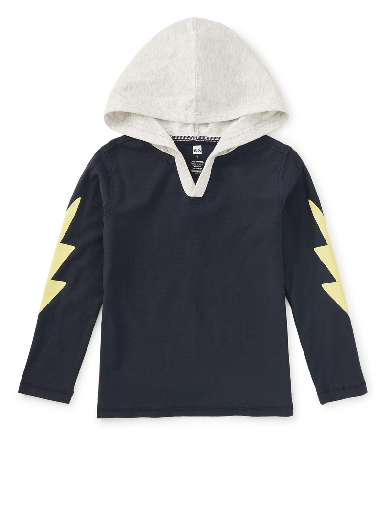 Bolt Sleeves Happy Hoodie