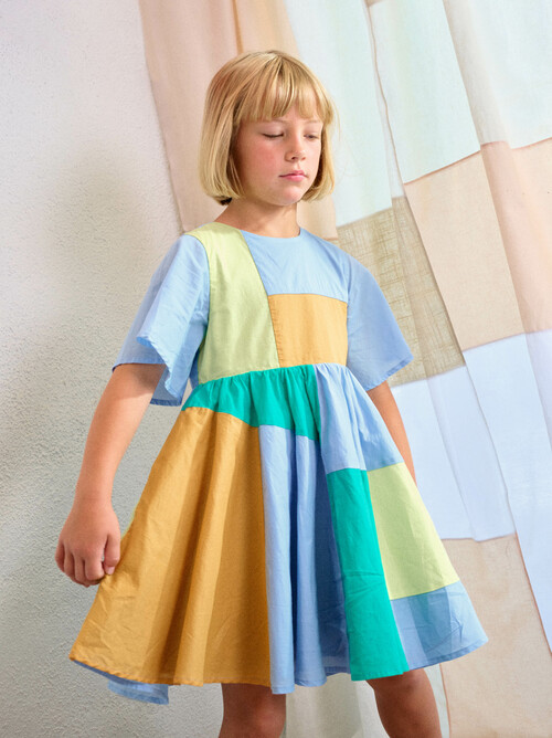 Butterfly Sleeve Jogakbo Dress
