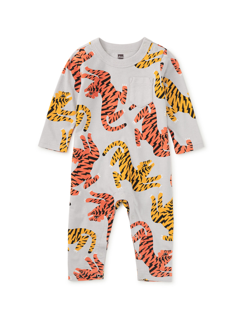 Long Sleeve Pocket Baby Romper
