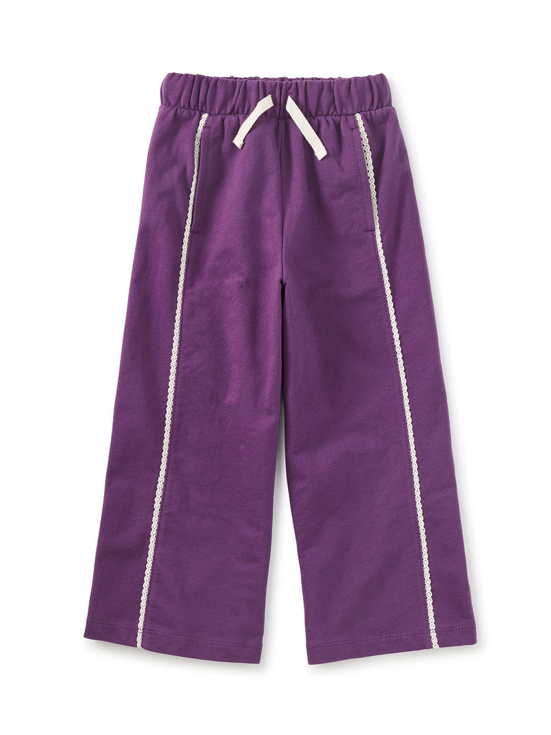 Lace Trim Track Pants