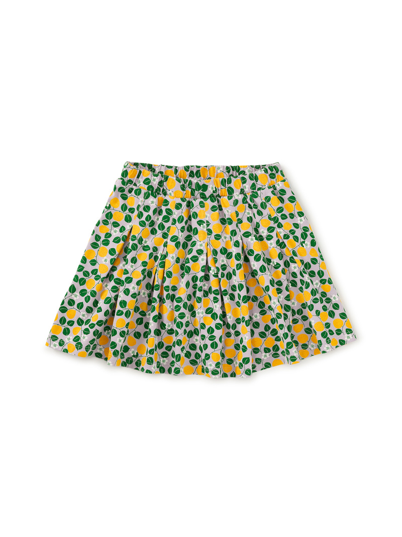 Pleated Jersey Skirt