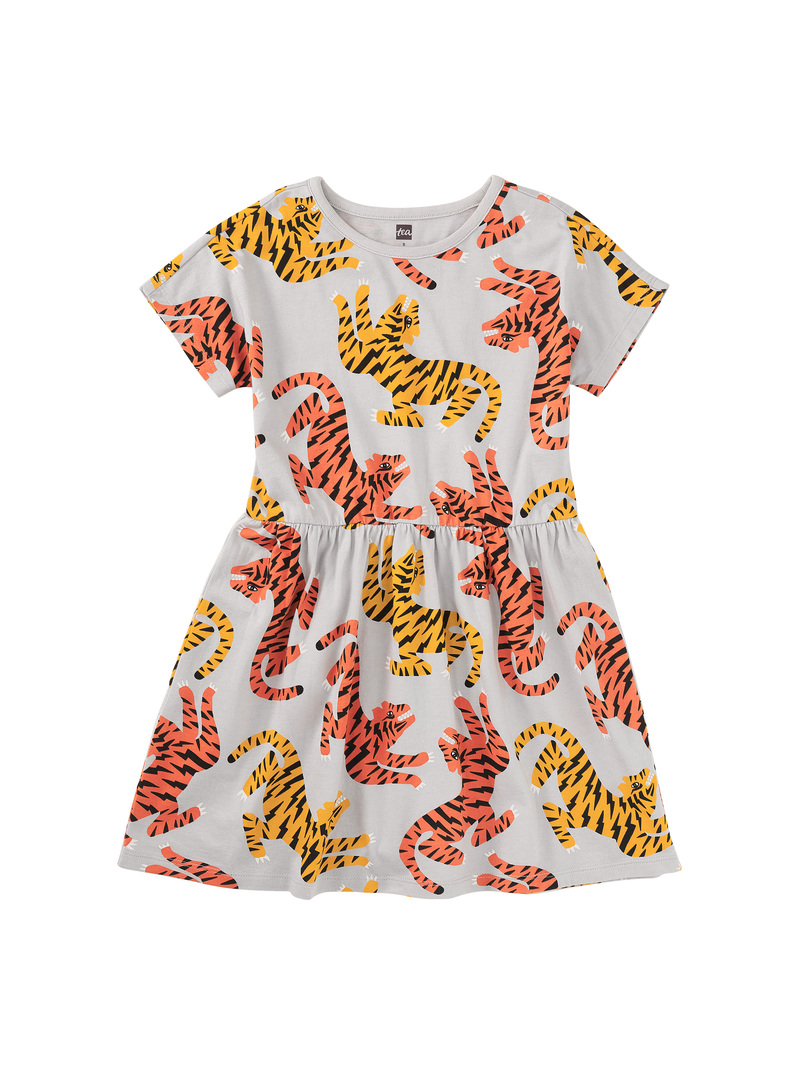 Short Sleeve Twirl Dress