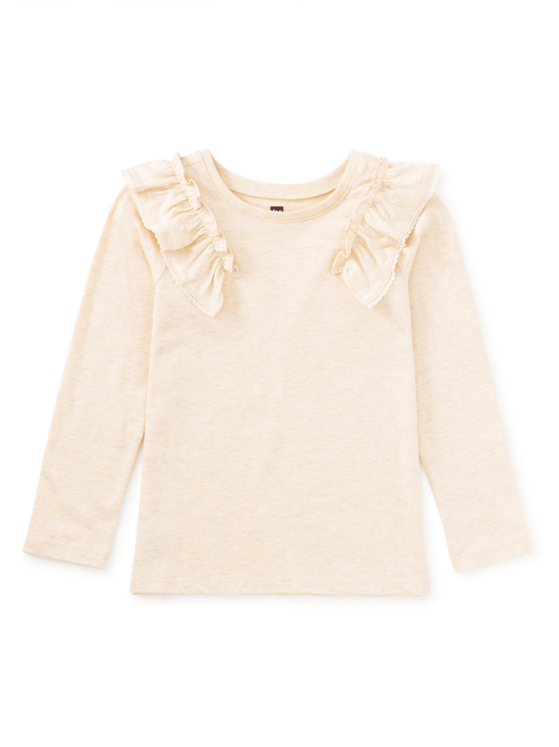 Long Sleeve Lace Trim Top