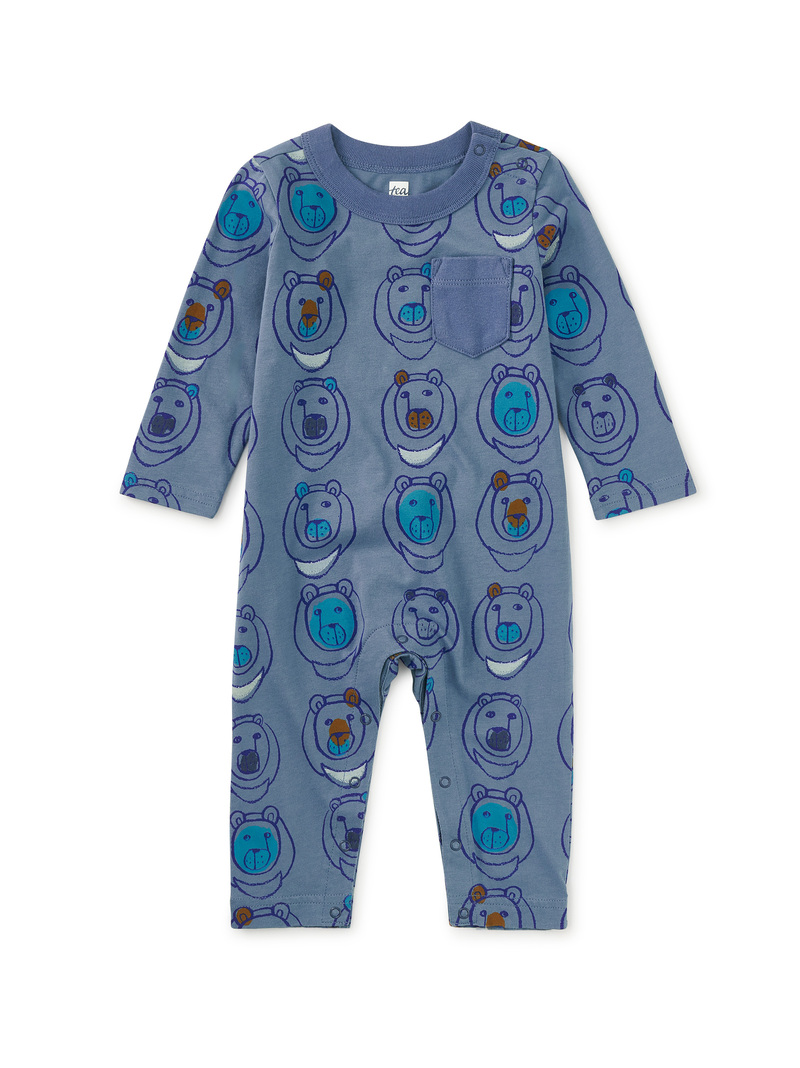 Long Sleeve Pocket Baby Romper