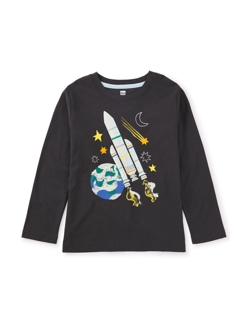  Glowing Rocket Graphic Tee