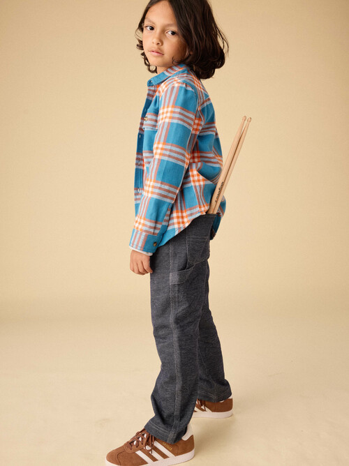 Denim-Like Carpenter Pants