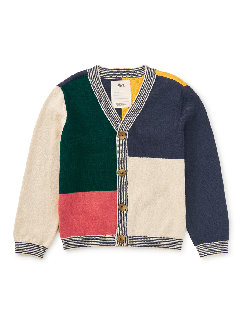 Colorblock Sweater Cardigan
