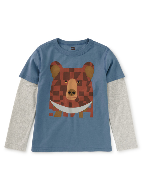  Bojagi Moon Bear Layered Tee