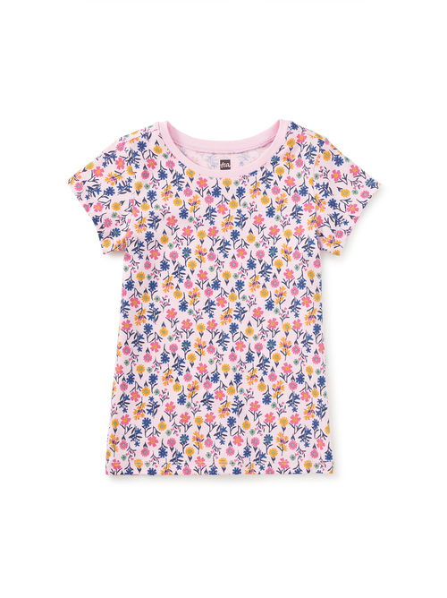  Printed Short Sleeve Top