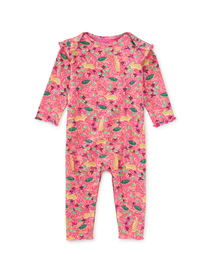 Ruffle Shoulder Baby Romper