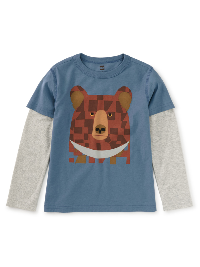 Bojagi Moon Bear Layered Tee