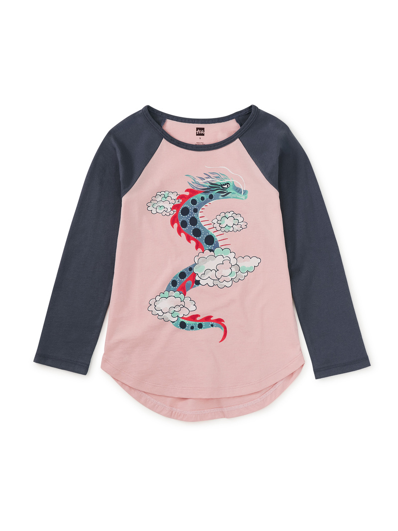 Dragon Graphic Raglan Tee