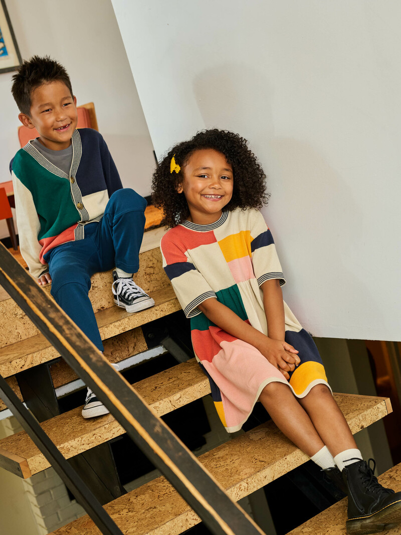 Colorblock Sweater Dress