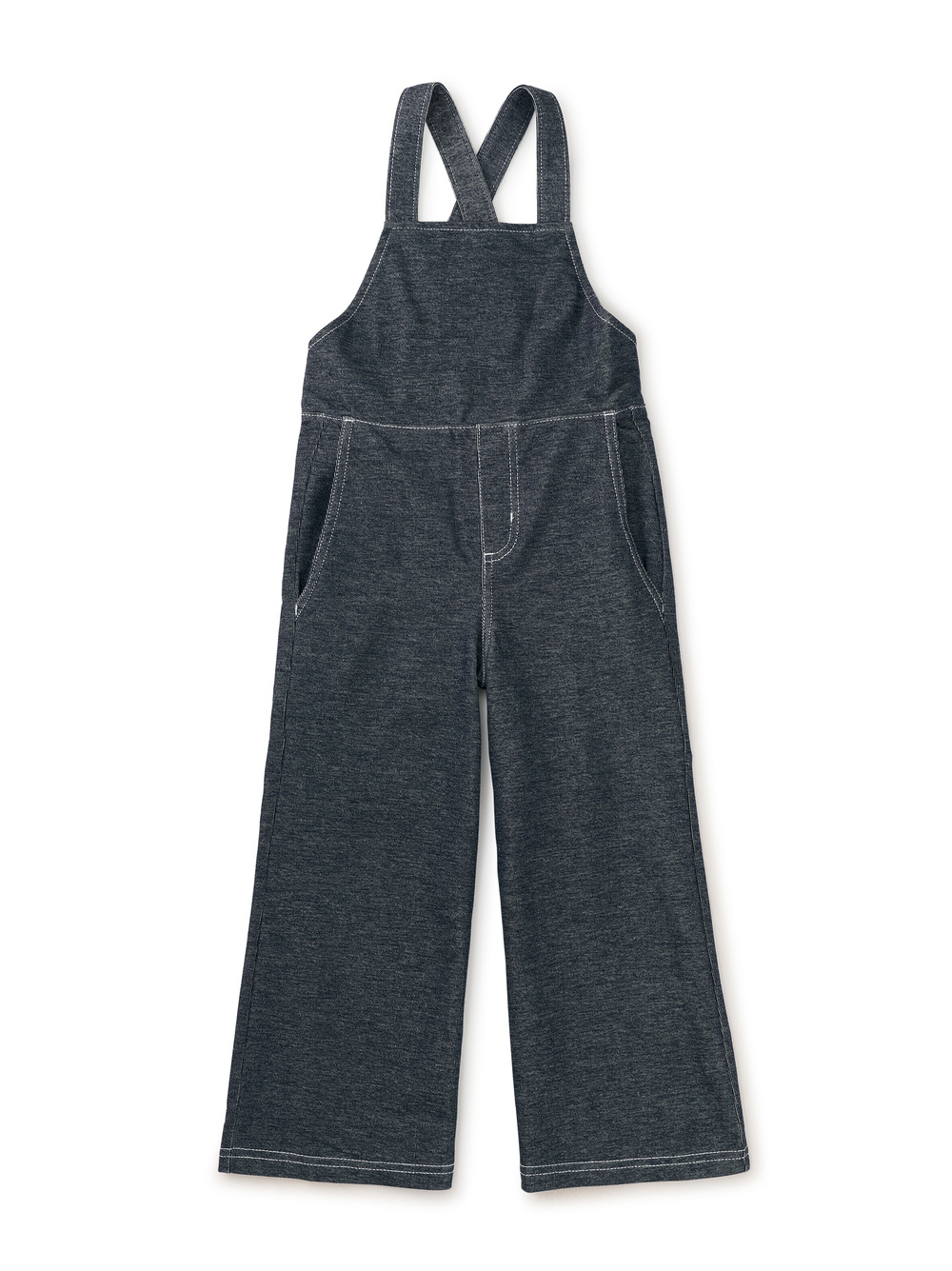 Wide Leg Denim-Like Overalls