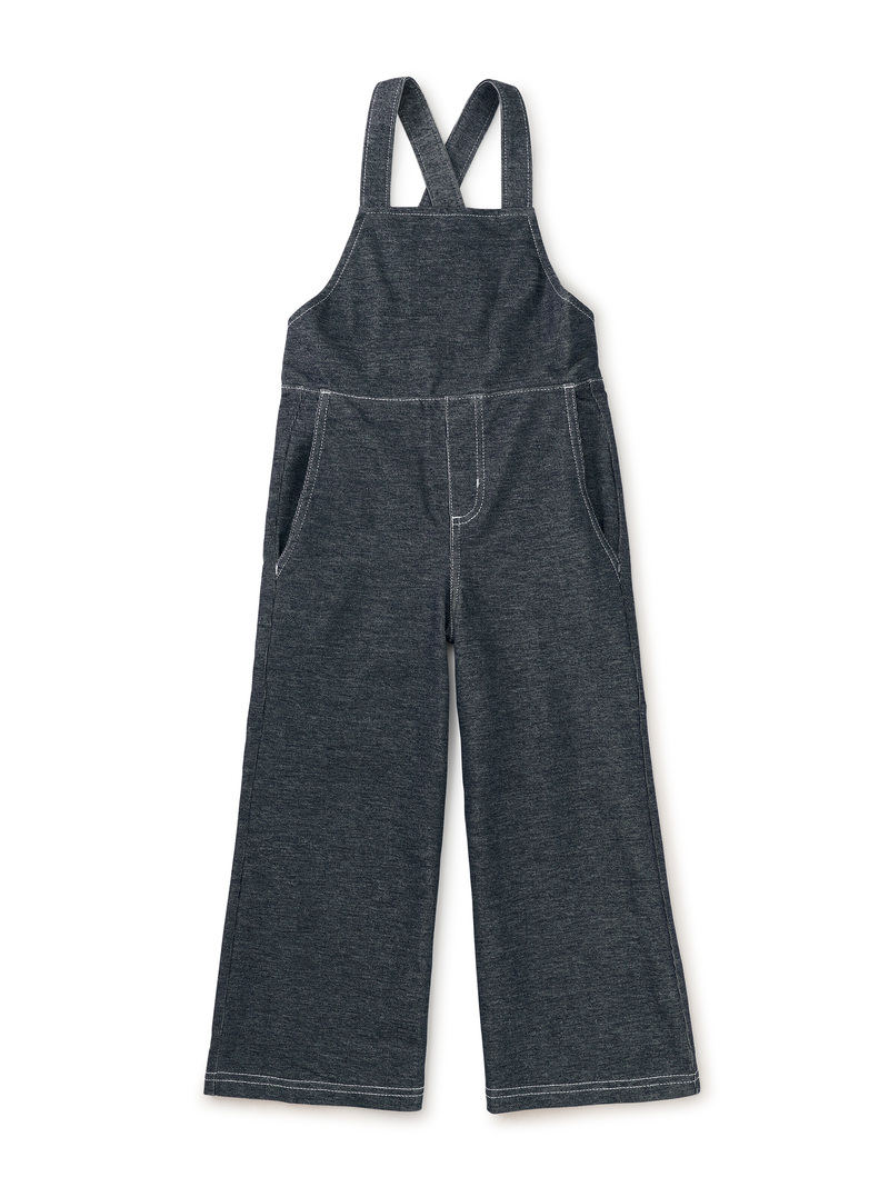 Wide Leg Denim-Like Overalls