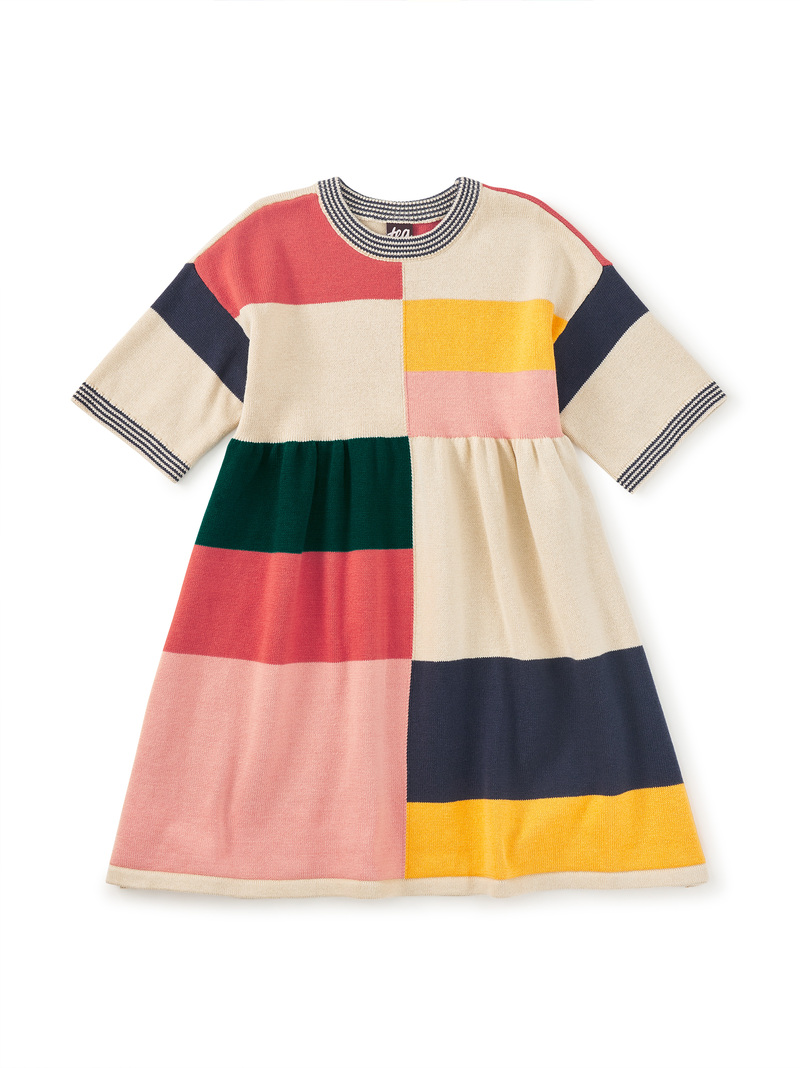 Colorblock Sweater Dress
