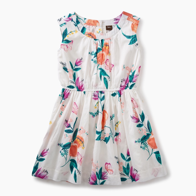Peach Flower Dress