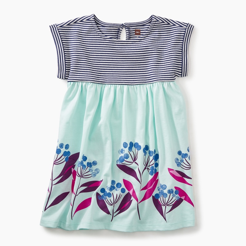 Blue Florals Empire Dress