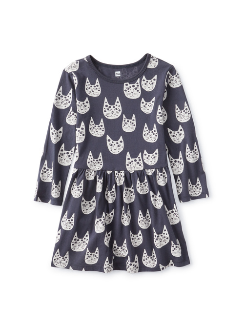  Long Sleeve Skirted Dress