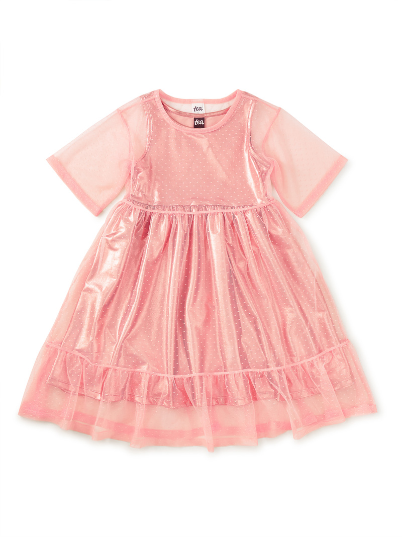 Layered Tulle & Foil Dress