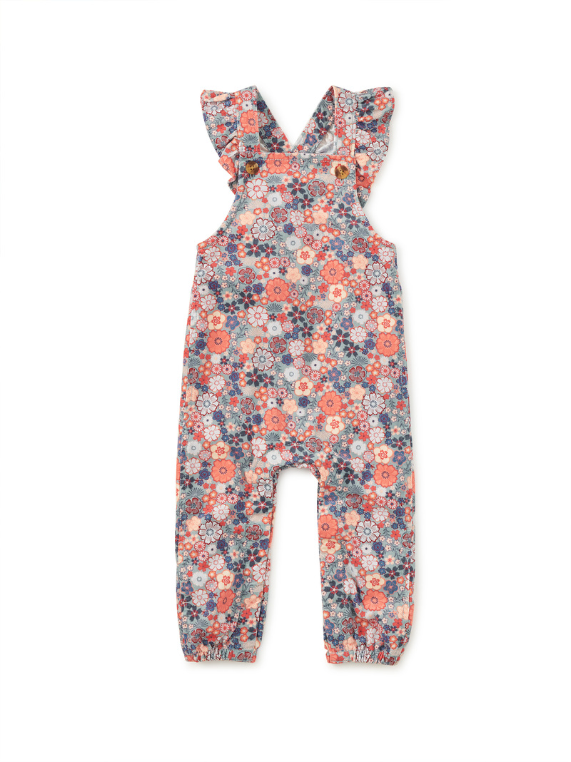 Corduroy Ruffle Baby Overalls