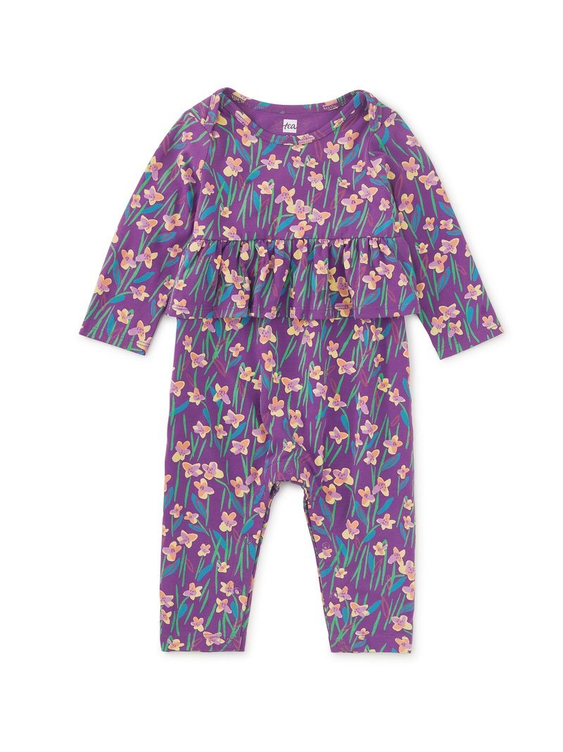 Pretty Peplum Baby Romper
