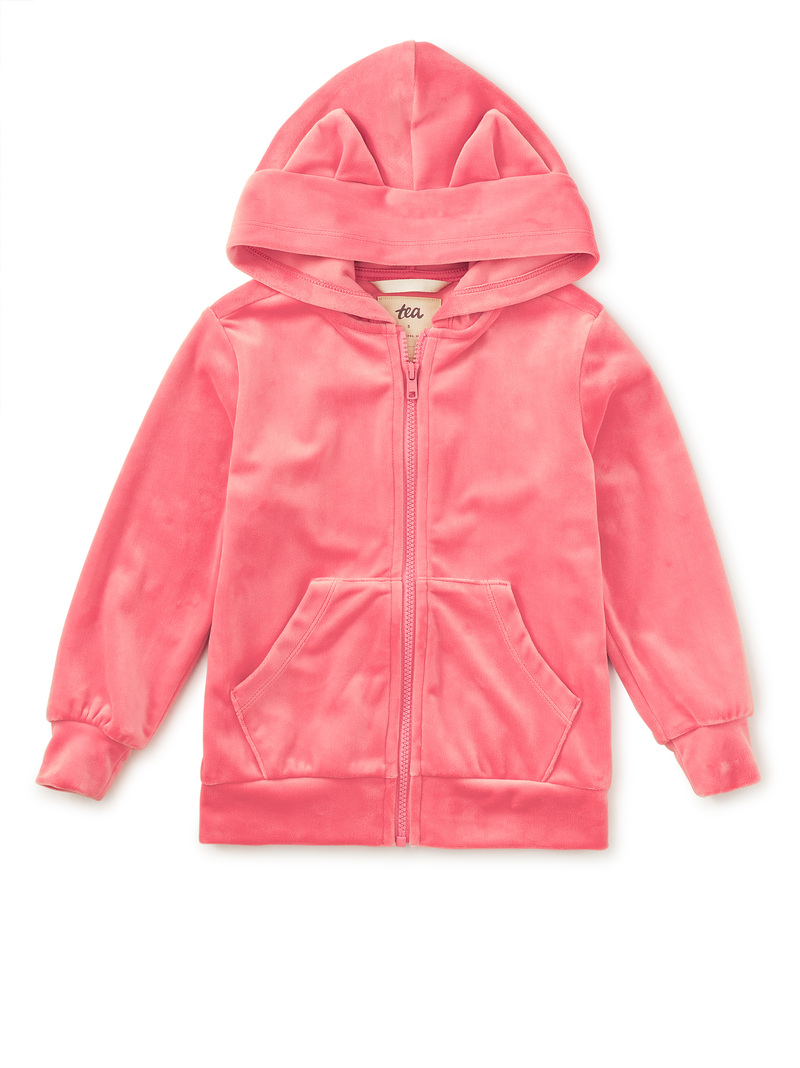 Cat Ears Velour Hoodie