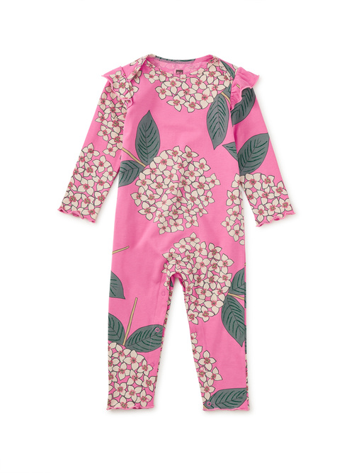 Ruffle Shoulder Baby Romper